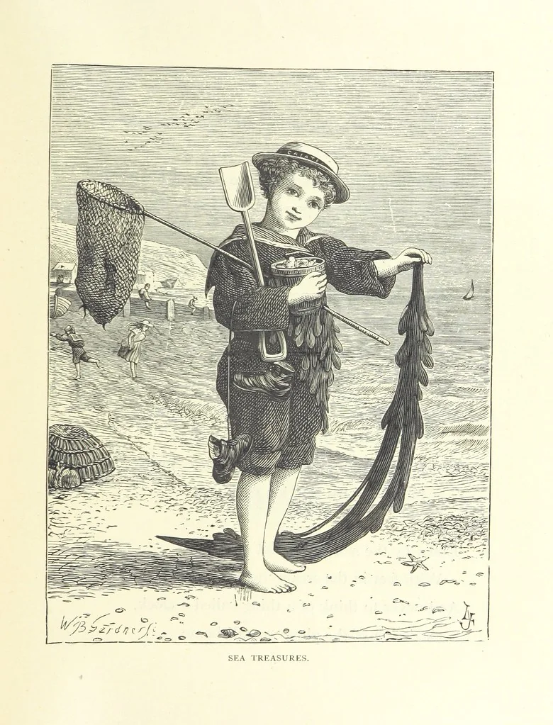 An illustration from Little Loving-Hearts Poem-Book ... With illustrations, 1882, leaf 171