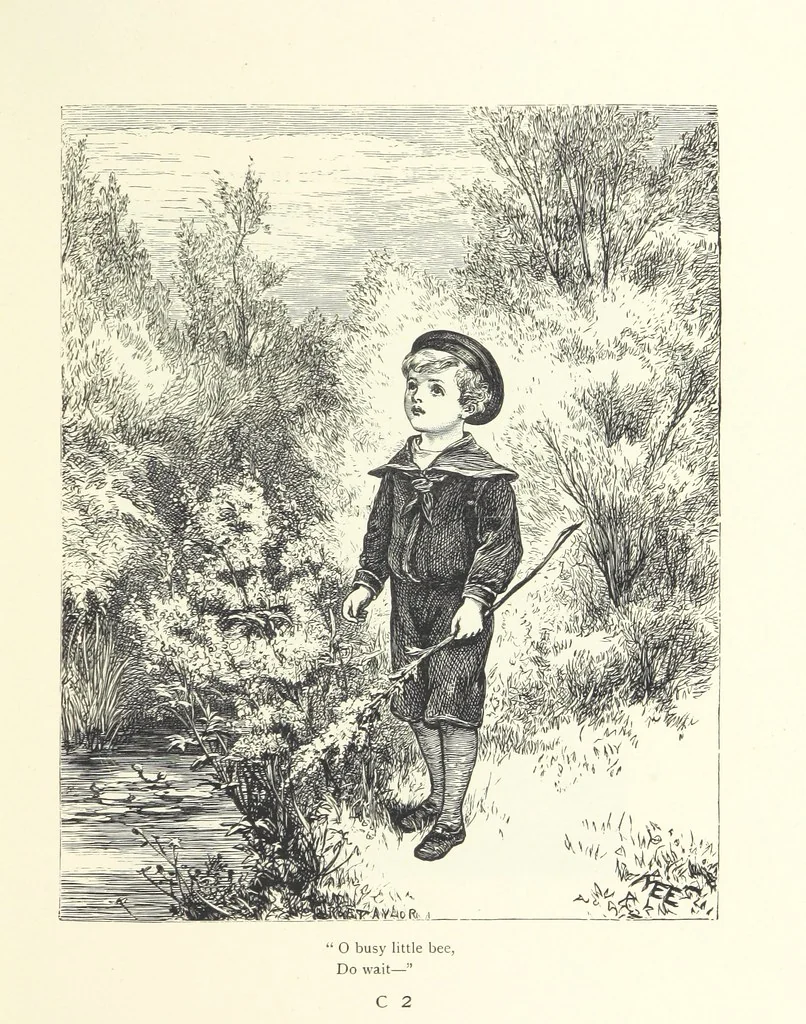 An illustration from Little Loving-Hearts Poem-Book ... With illustrations, 1882, leaf 37
