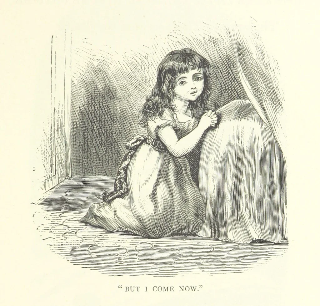 An illustration from Little Loving-Hearts Poem-Book ... With illustrations, 1882, leaf 41