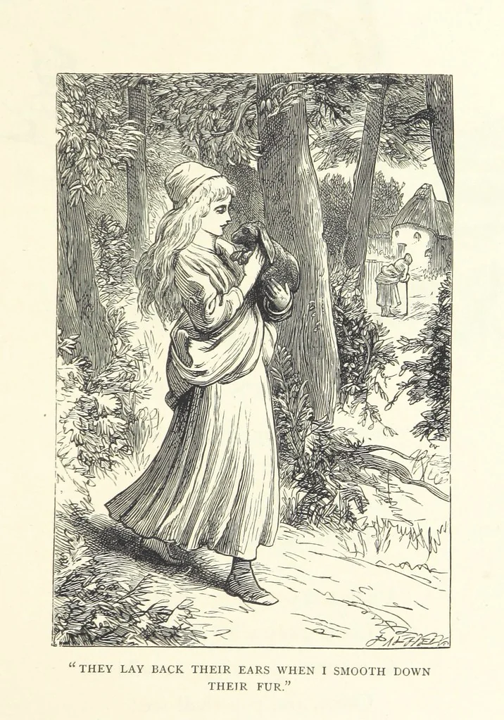 An illustration from Little Loving-Hearts Poem-Book ... With illustrations, 1882, leaf 53