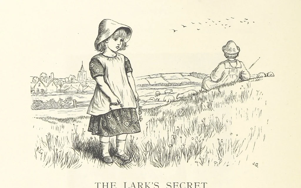 An illustration from Little Loving-Hearts Poem-Book ... With illustrations, 1882, leaf 54