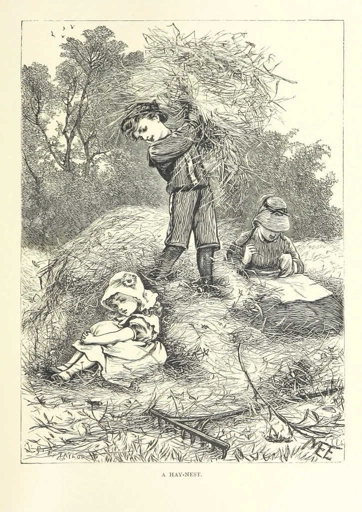 An illustration from Little Loving-Hearts Poem-Book ... With illustrations, 1882, leaf 65