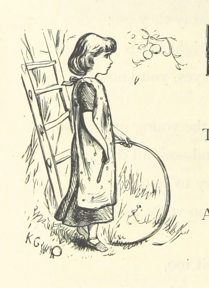 An illustration from Little Loving-Hearts Poem-Book ... With illustrations, 1882, leaf 68