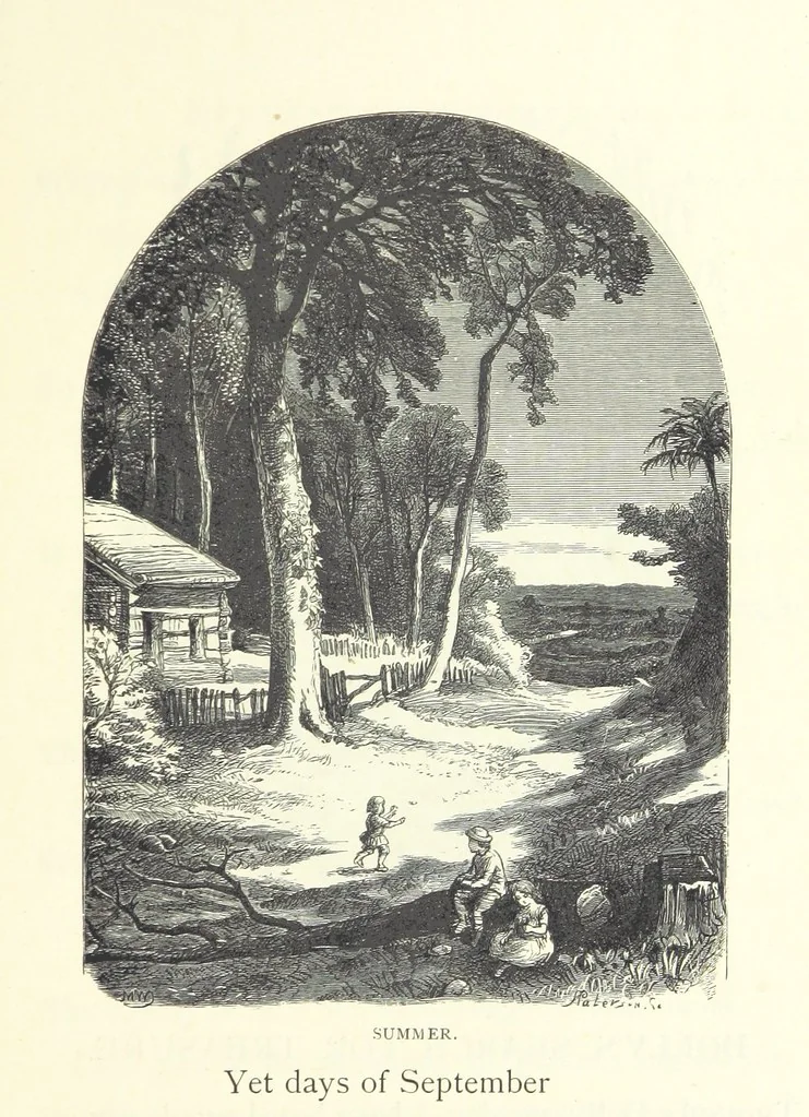 An illustration from Little Loving-Hearts Poem-Book ... With illustrations, 1882, leaf 69
