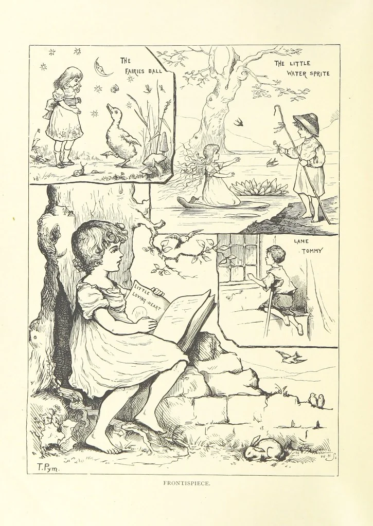 An illustration from Little Loving-Hearts Poem-Book ... With illustrations, 1882, leaf 8