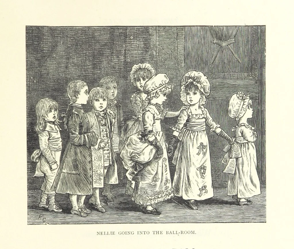 An illustration from Little Loving-Hearts Poem-Book ... With illustrations, 1882, leaf 95