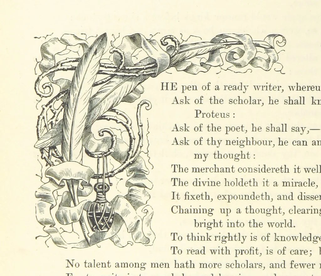 An illustration from Proverbial Philosophy in four series; now first complete, etc, 1881, leaf 102