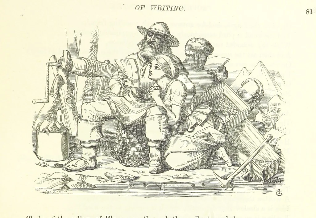 An illustration from Proverbial Philosophy in four series; now first complete, etc, 1881, leaf 103