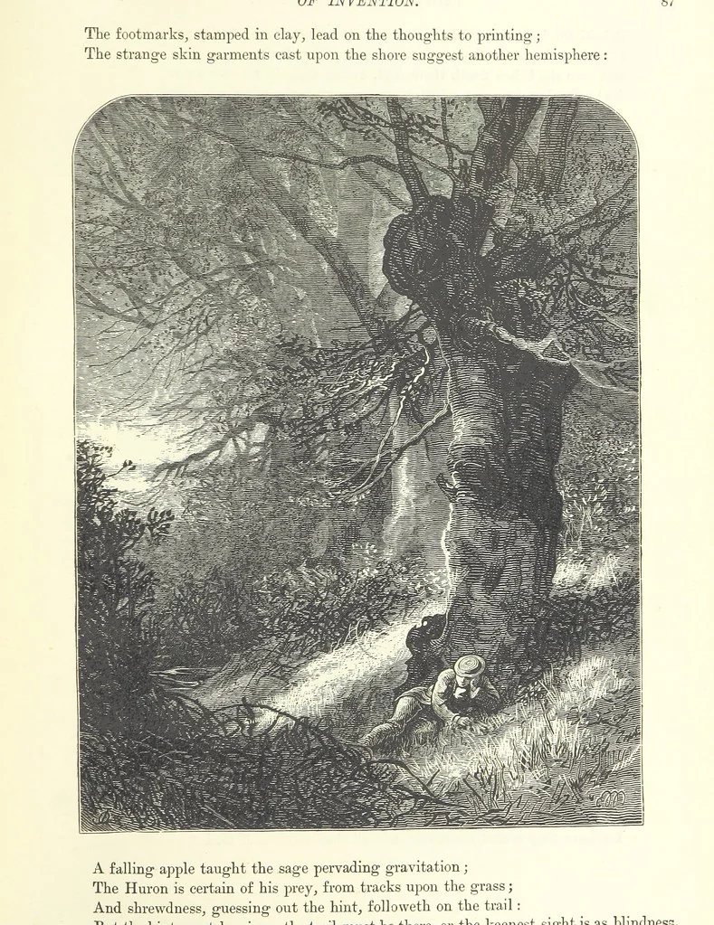 An illustration from Proverbial Philosophy in four series; now first complete, etc, 1881, leaf 109