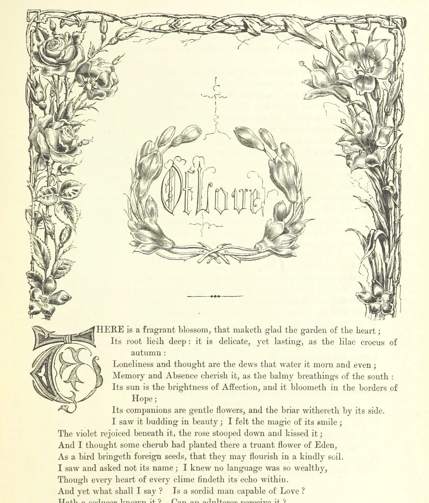 An illustration from Proverbial Philosophy in four series; now first complete, etc, 1881, leaf 125