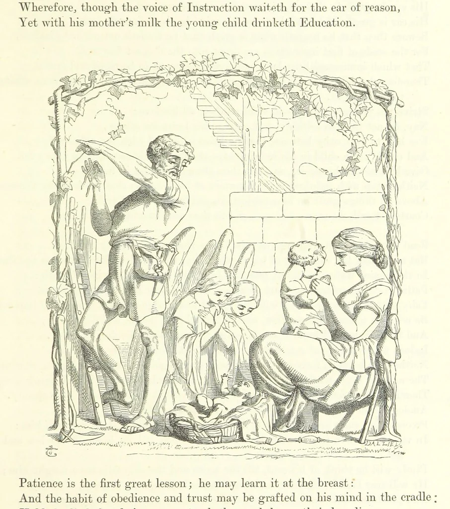 An illustration from Proverbial Philosophy in four series; now first complete, etc, 1881, leaf 131