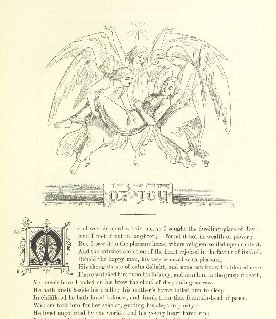 An illustration from Proverbial Philosophy in four series; now first complete, etc, 1881, leaf 141
