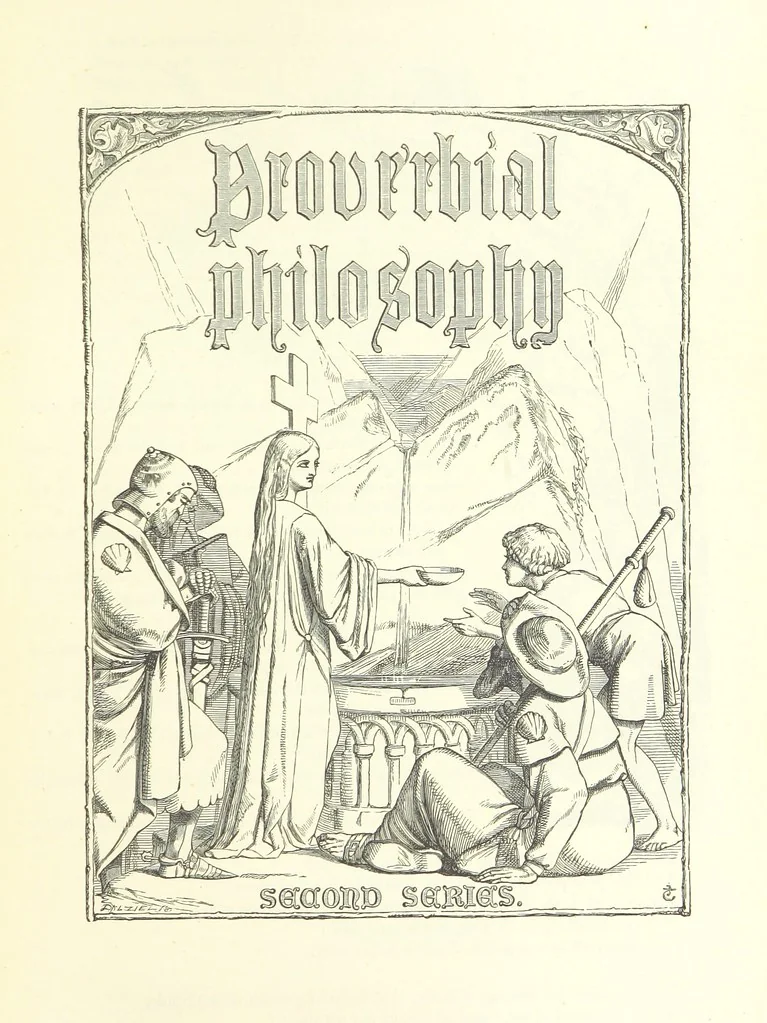 An illustration from Proverbial Philosophy in four series; now first complete, etc, 1881, leaf 143