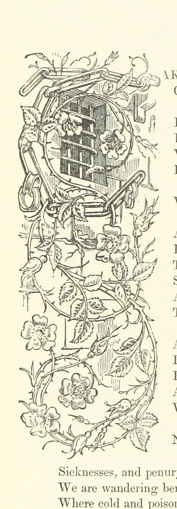 An illustration from Proverbial Philosophy in four series; now first complete, etc, 1881, leaf 146