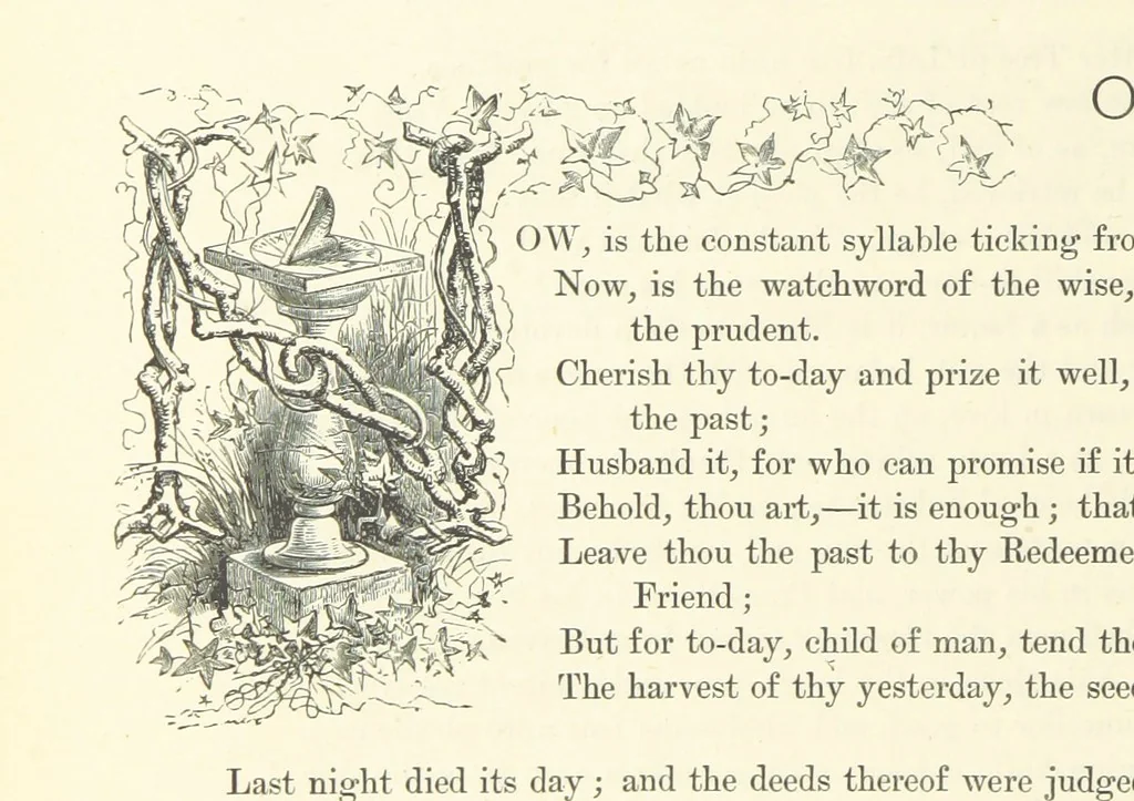 An illustration from Proverbial Philosophy in four series; now first complete, etc, 1881, leaf 152