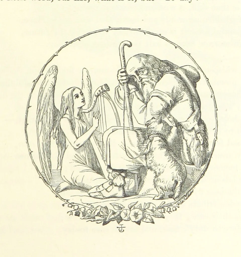 An illustration from Proverbial Philosophy in four series; now first complete, etc, 1881, leaf 153