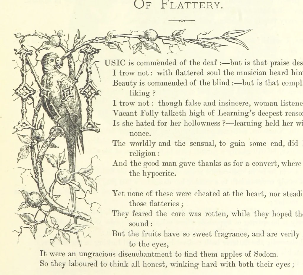 An illustration from Proverbial Philosophy in four series; now first complete, etc, 1881, leaf 185