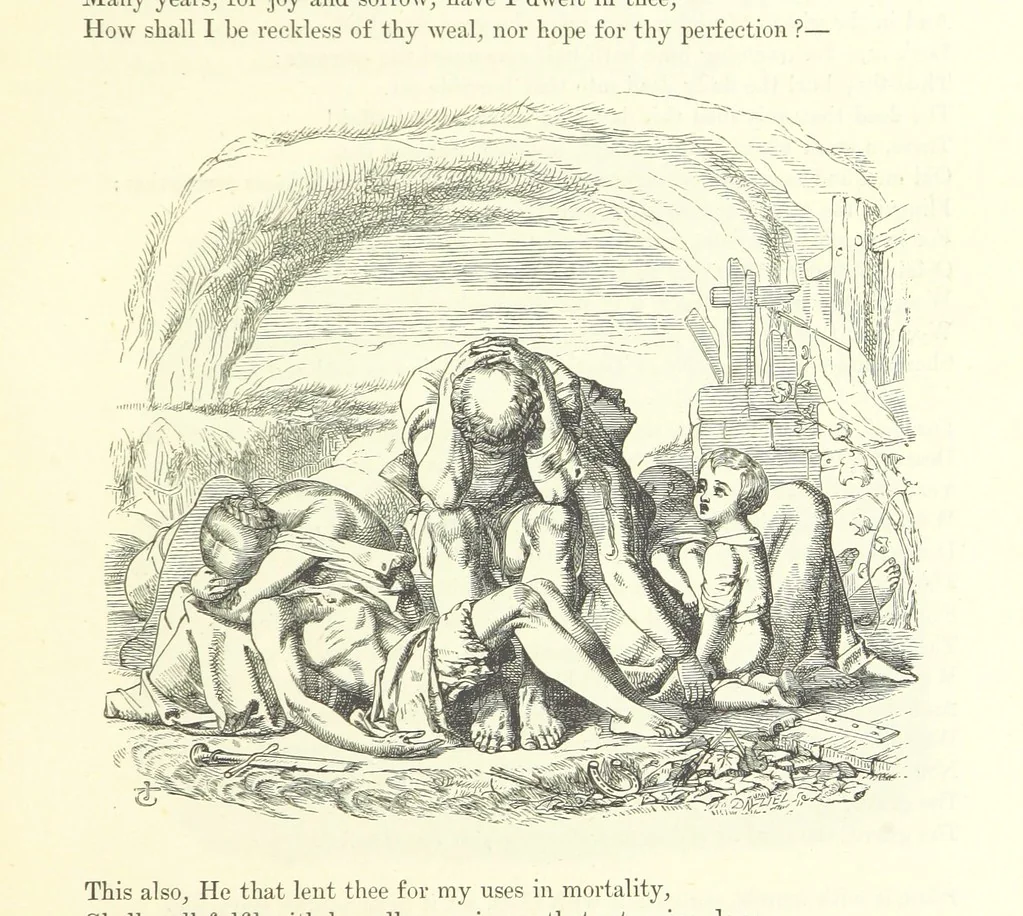 An illustration from Proverbial Philosophy in four series; now first complete, etc, 1881, leaf 207
