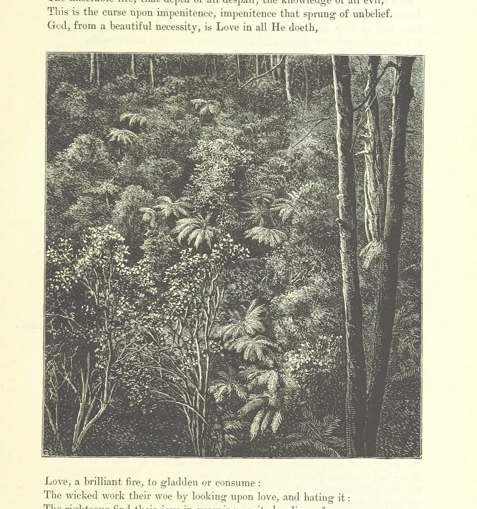 An illustration from Proverbial Philosophy in four series; now first complete, etc, 1881, leaf 213