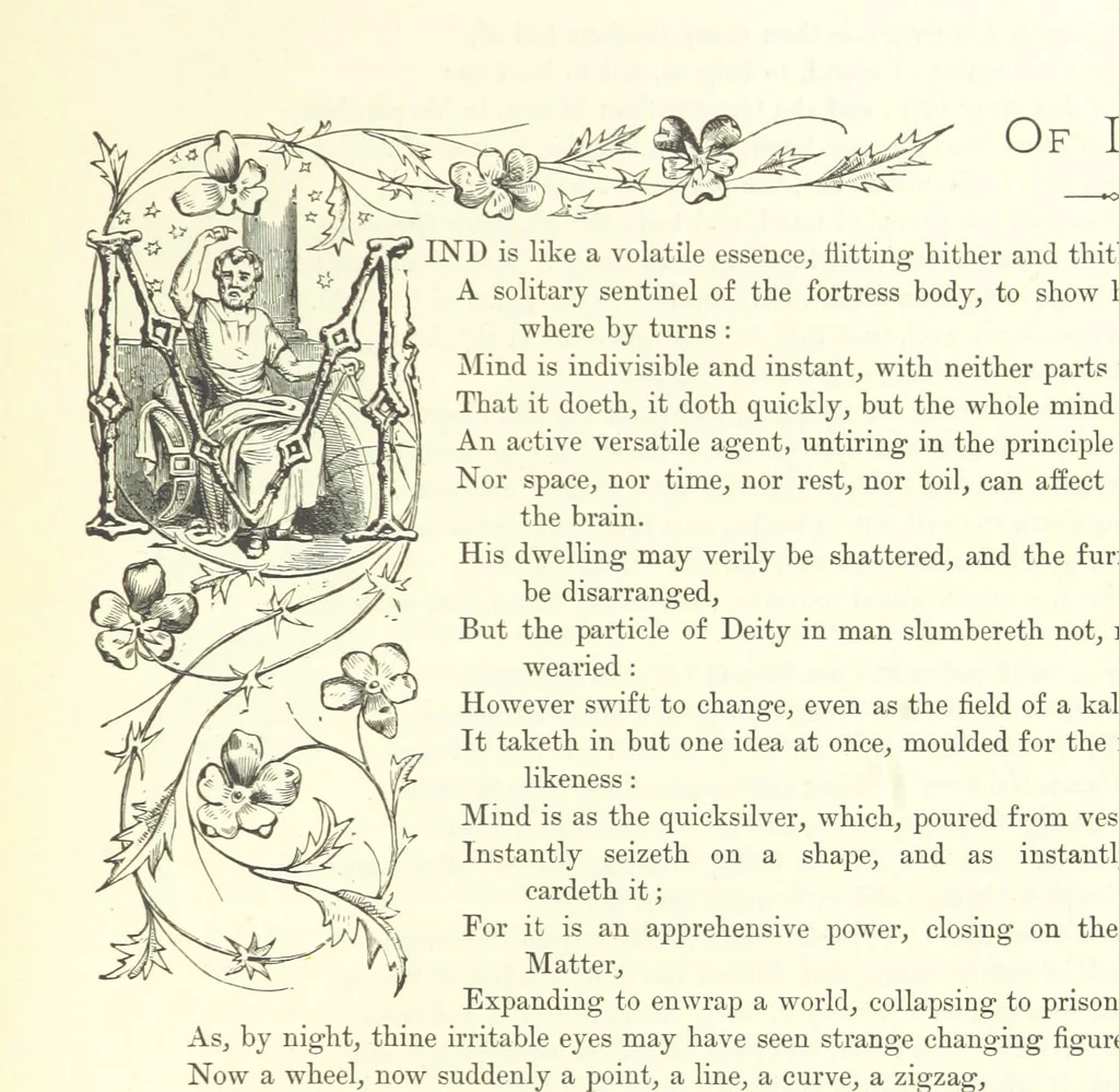 An illustration from Proverbial Philosophy in four series; now first complete, etc, 1881, leaf 225