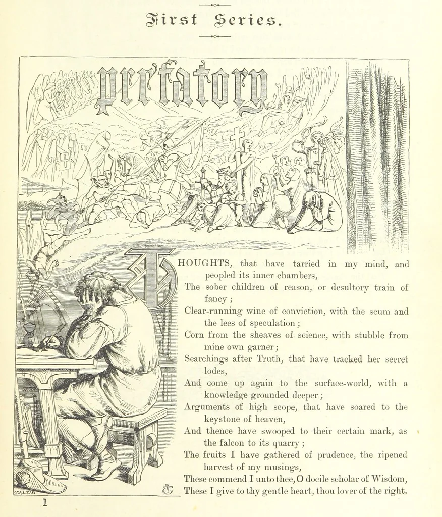 An illustration from Proverbial Philosophy in four series; now first complete, etc, 1881, leaf 23