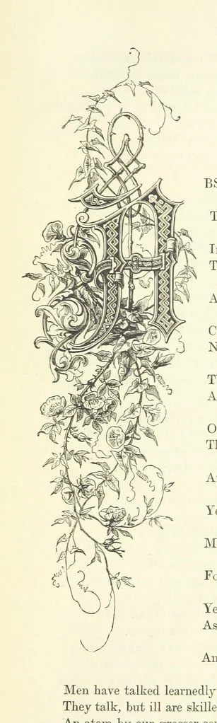 An illustration from Proverbial Philosophy in four series; now first complete, etc, 1881, leaf 231