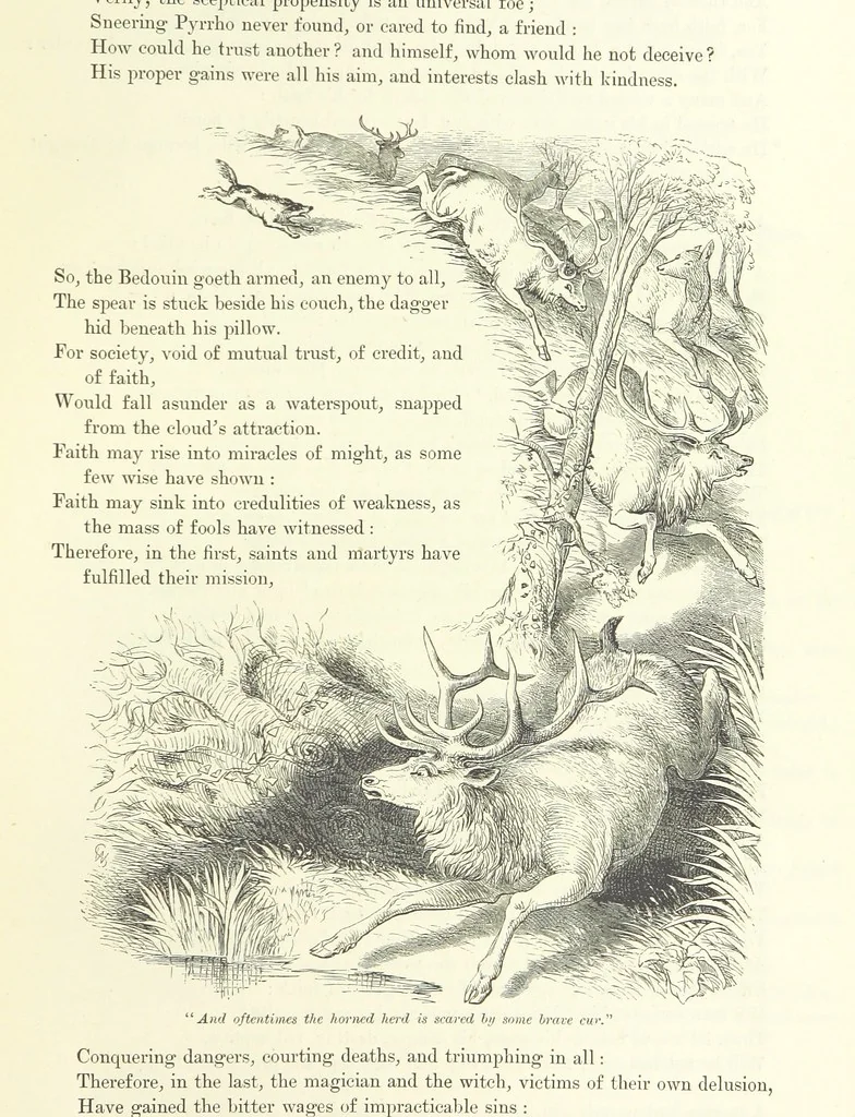 An illustration from Proverbial Philosophy in four series; now first complete, etc, 1881, leaf 237