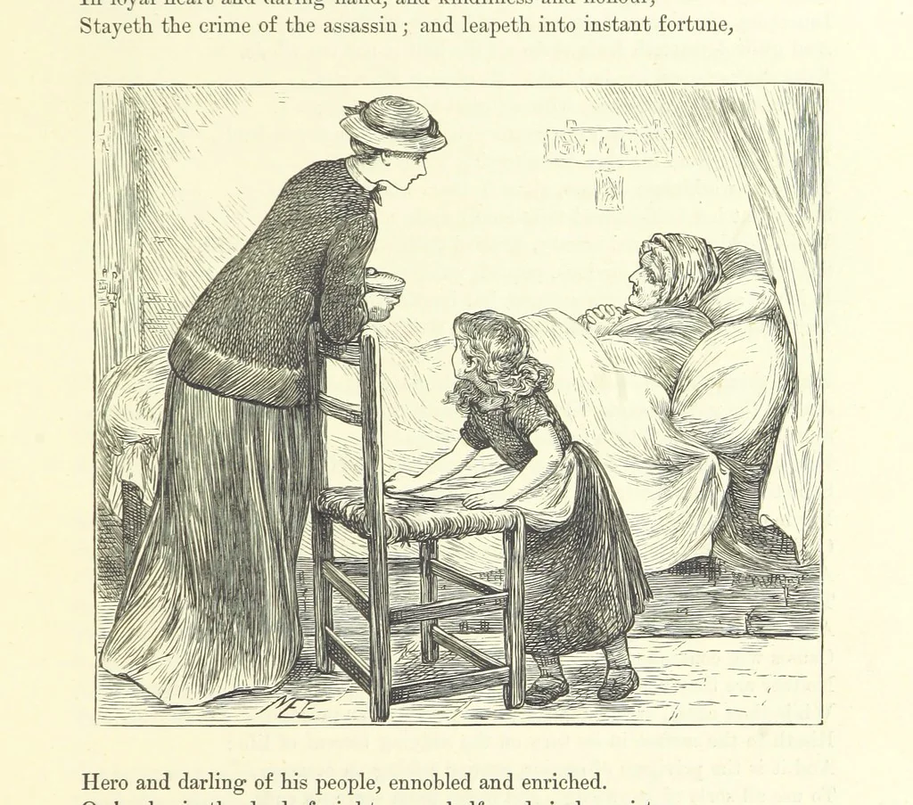 An illustration from Proverbial Philosophy in four series; now first complete, etc, 1881, leaf 269