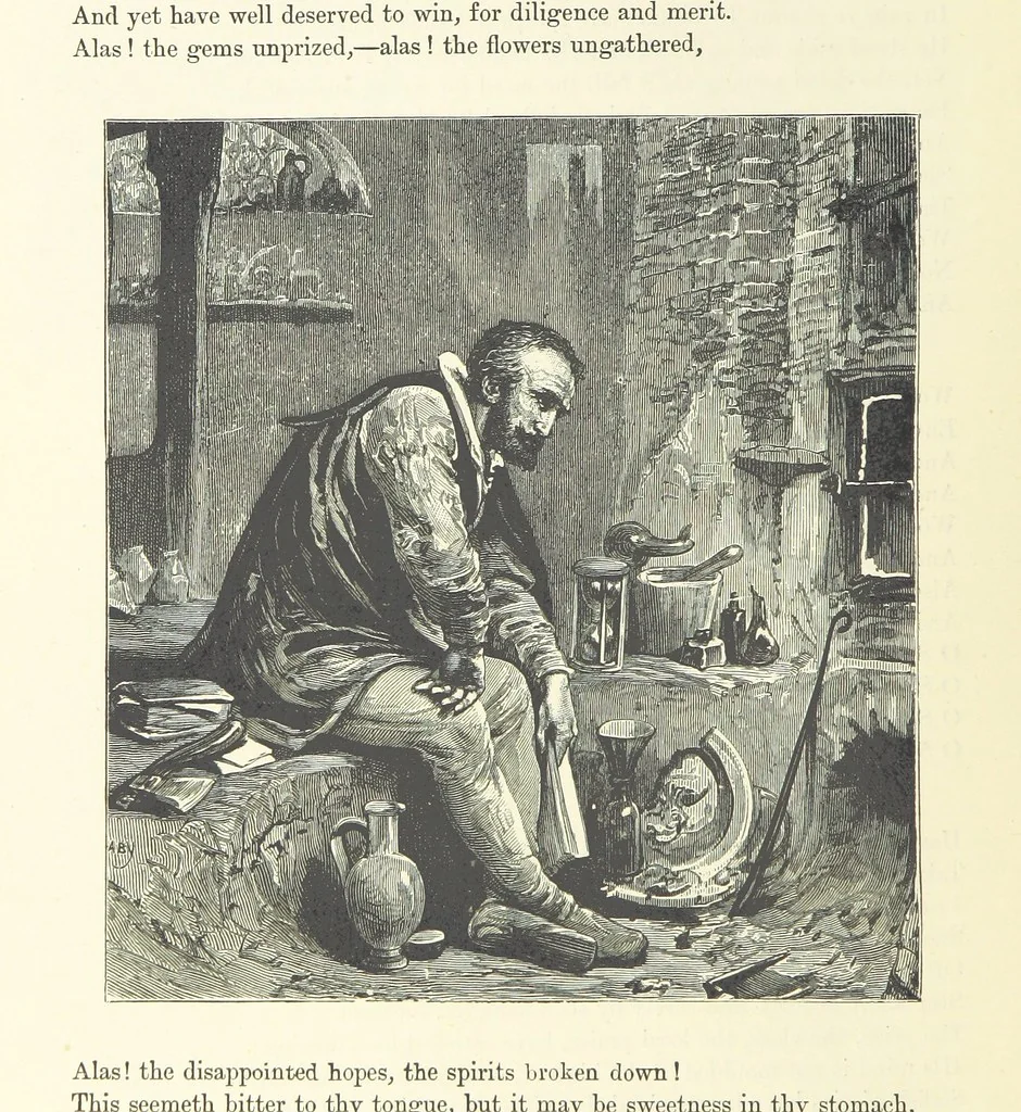 An illustration from Proverbial Philosophy in four series; now first complete, etc, 1881, leaf 302