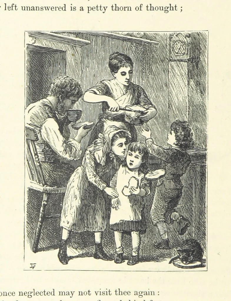 An illustration from Proverbial Philosophy in four series; now first complete, etc, 1881, leaf 304