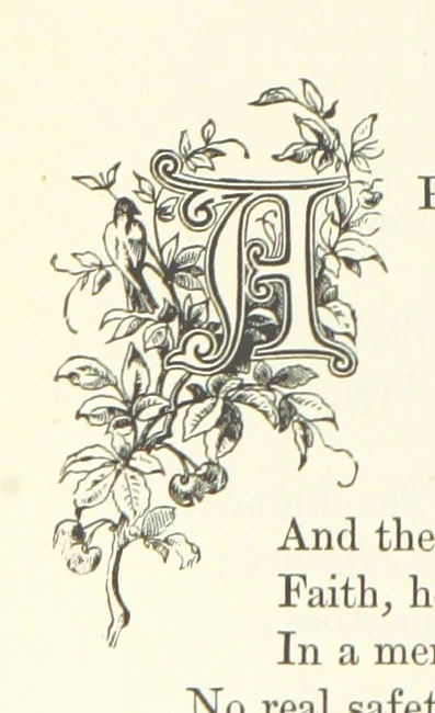 An illustration from Proverbial Philosophy in four series; now first complete, etc, 1881, leaf 314