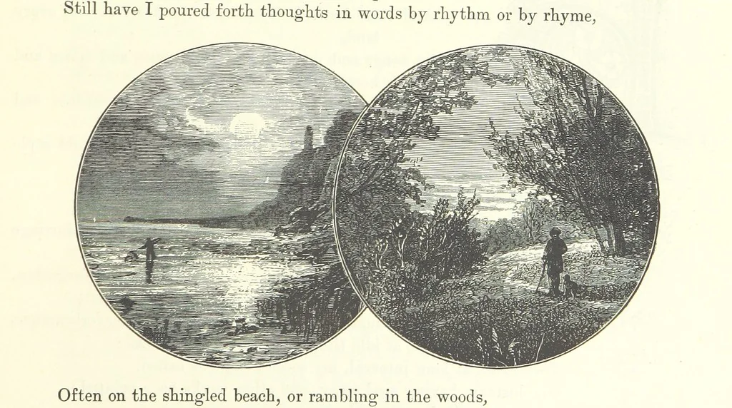 An illustration from Proverbial Philosophy in four series; now first complete, etc, 1881, leaf 347