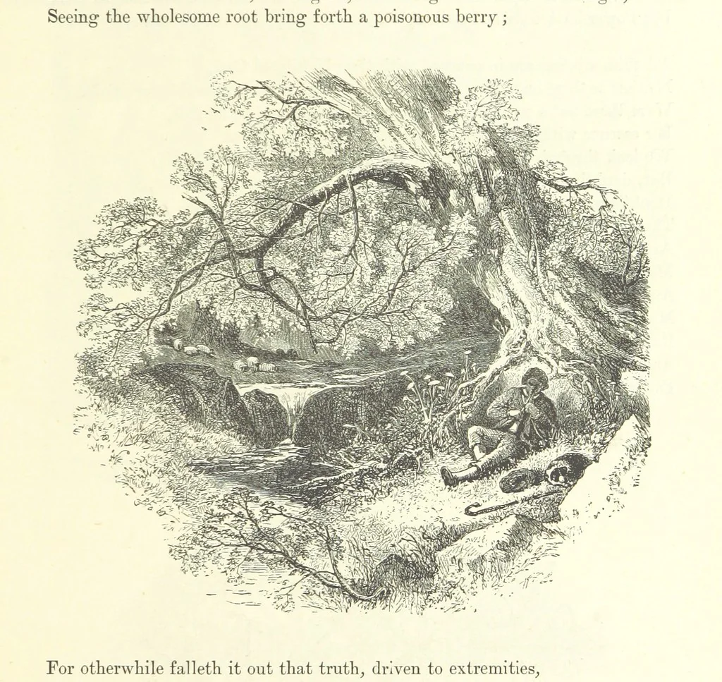 An illustration from Proverbial Philosophy in four series; now first complete, etc, 1881, leaf 35