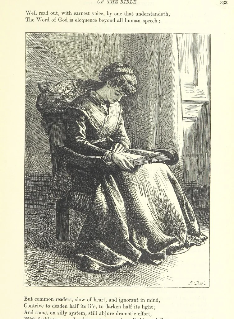 An illustration from Proverbial Philosophy in four series; now first complete, etc, 1881, leaf 355