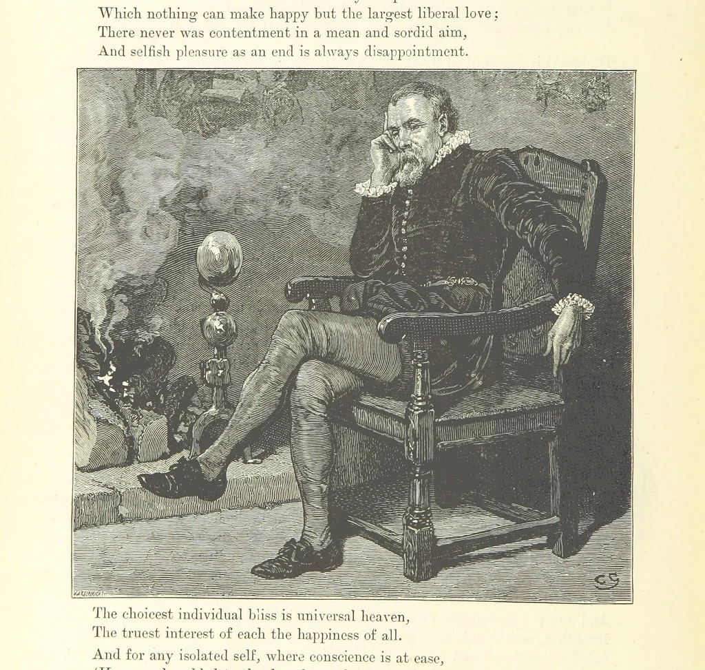 An illustration from Proverbial Philosophy in four series; now first complete, etc, 1881, leaf 400