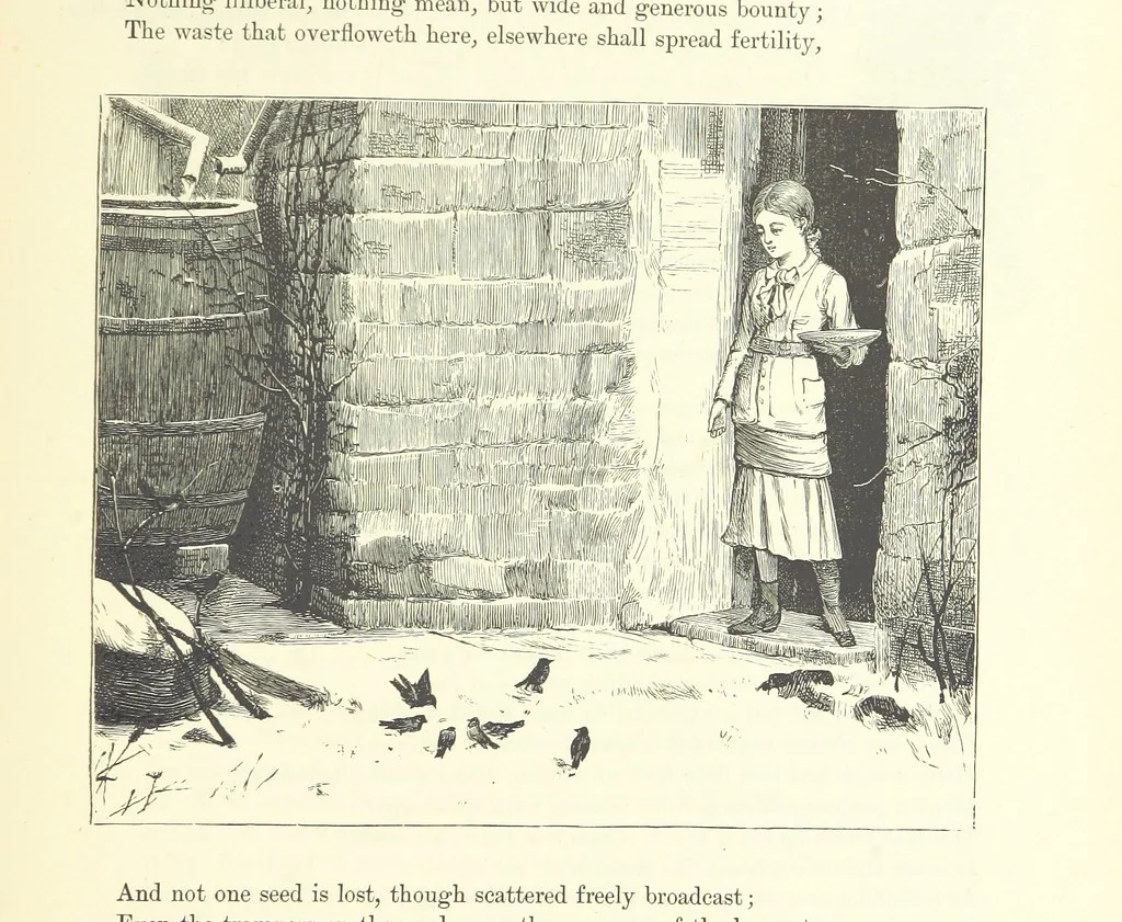 An illustration from Proverbial Philosophy in four series; now first complete, etc, 1881, leaf 409