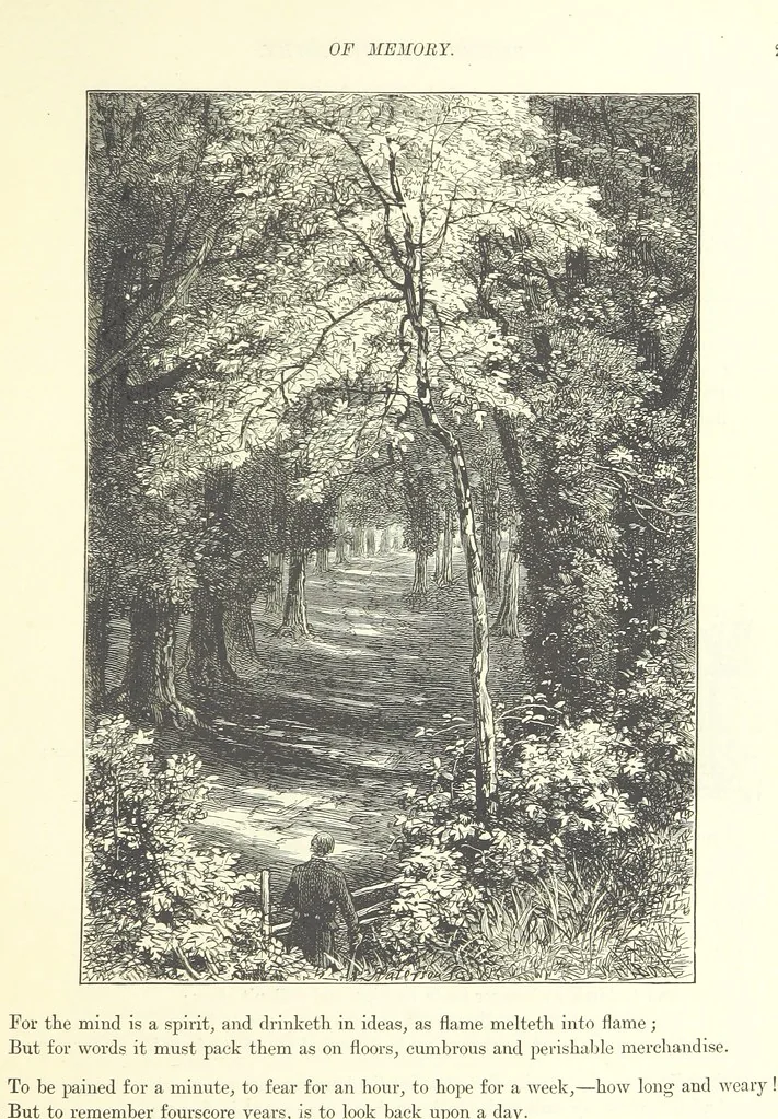 An illustration from Proverbial Philosophy in four series; now first complete, etc, 1881, leaf 47