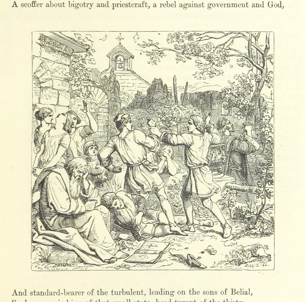 An illustration from Proverbial Philosophy in four series; now first complete, etc, 1881, leaf 55