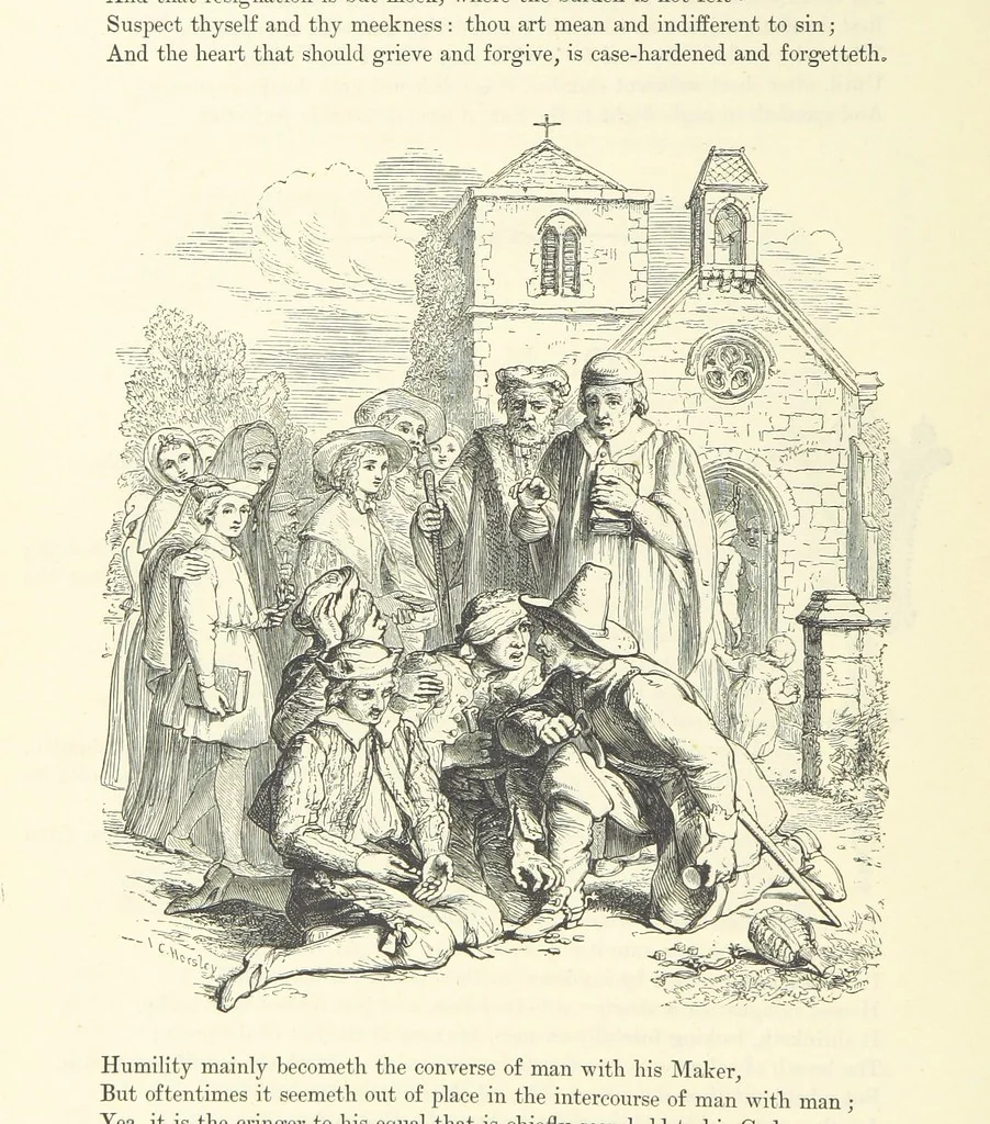 An illustration from Proverbial Philosophy in four series; now first complete, etc, 1881, leaf 60
