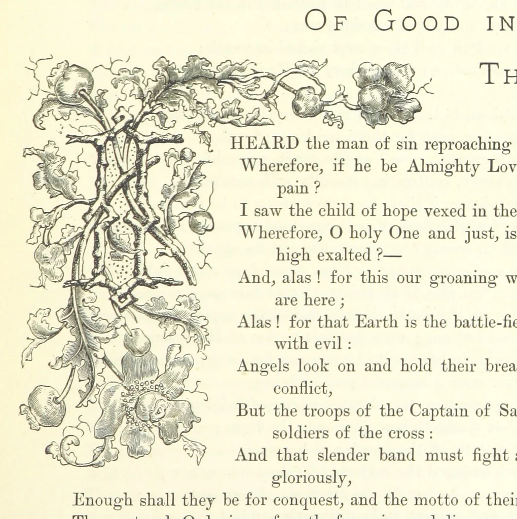 An illustration from Proverbial Philosophy in four series; now first complete, etc, 1881, leaf 73