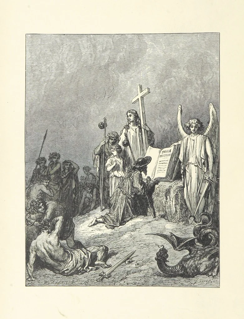 An illustration from Proverbial Philosophy in four series; now first complete, etc, 1881, leaf 8
