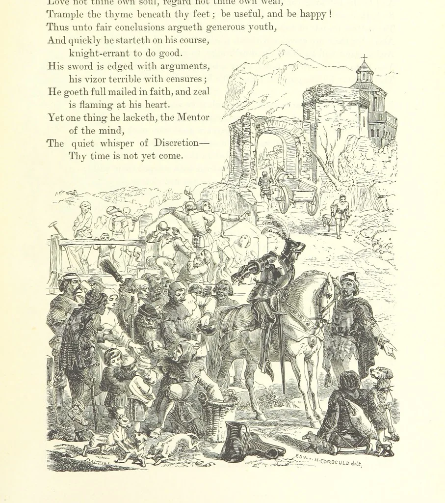An illustration from Proverbial Philosophy in four series; now first complete, etc, 1881, leaf 81