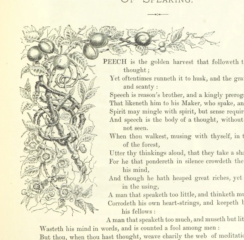 An illustration from Proverbial Philosophy in four series; now first complete, etc, 1881, leaf 97