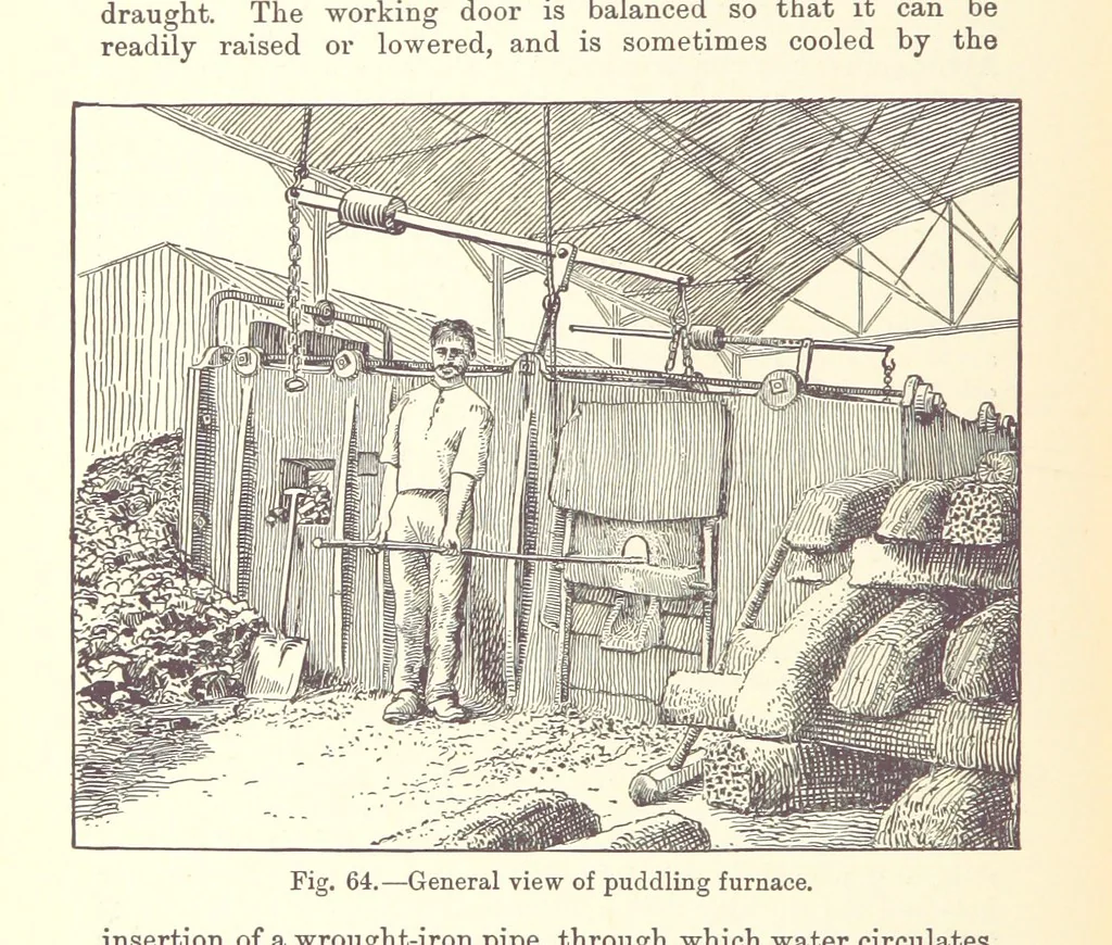 An illustration from The Metallurgy of Iron and Steel ... vol. I. The Metallurgy of Iron, 1895, leaf 302
