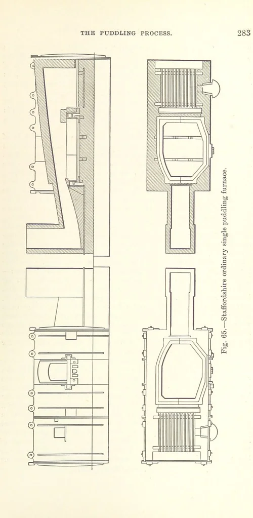 An illustration from The Metallurgy of Iron and Steel ... vol. I. The Metallurgy of Iron, 1895, leaf 303
