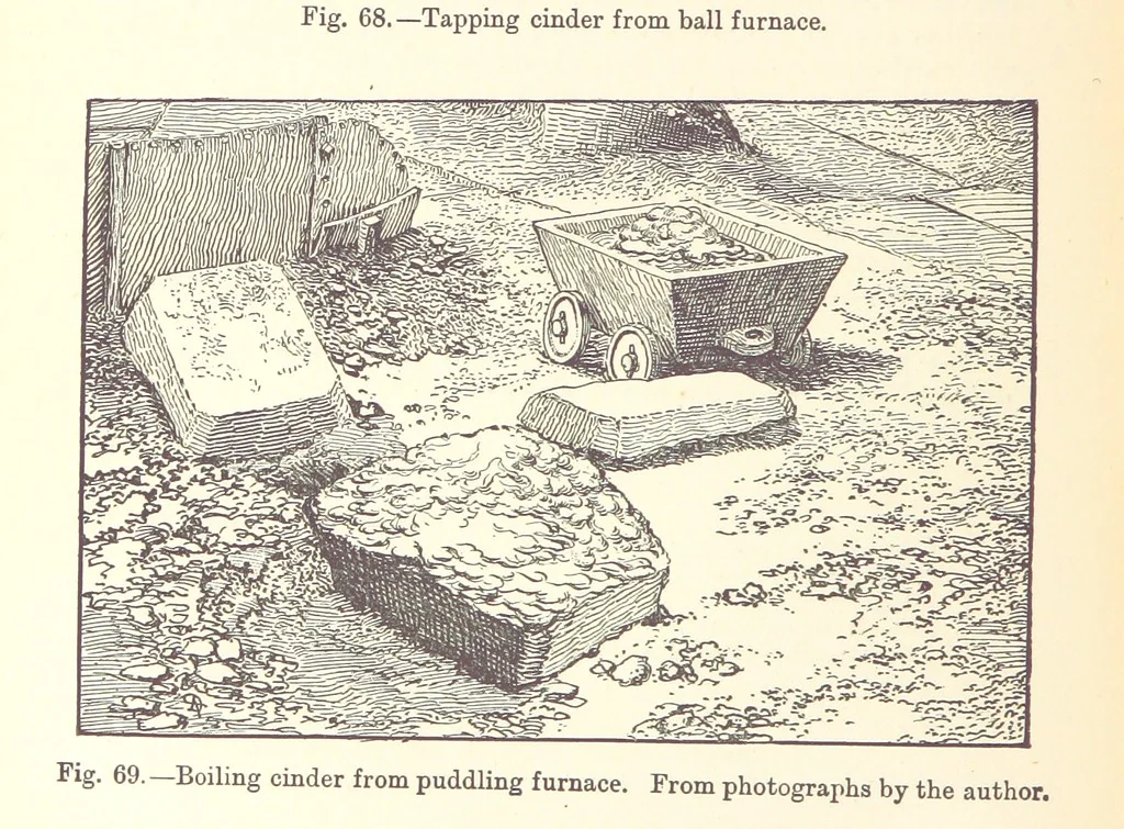 An illustration from The Metallurgy of Iron and Steel ... vol. I. The Metallurgy of Iron, 1895, leaf 318