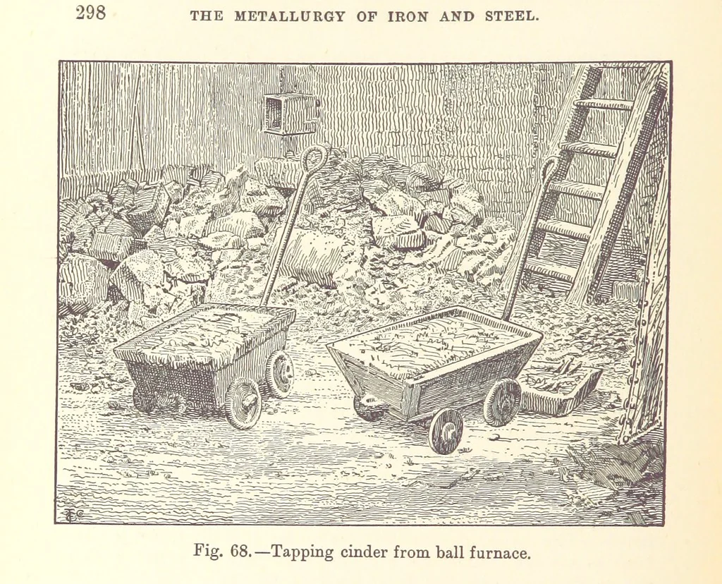 An illustration from The Metallurgy of Iron and Steel ... vol. I. The Metallurgy of Iron, 1895, leaf 318