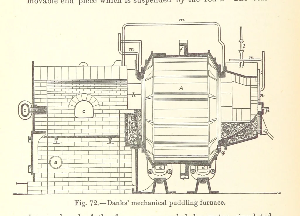 An illustration from The Metallurgy of Iron and Steel ... vol. I. The Metallurgy of Iron, 1895, leaf 332