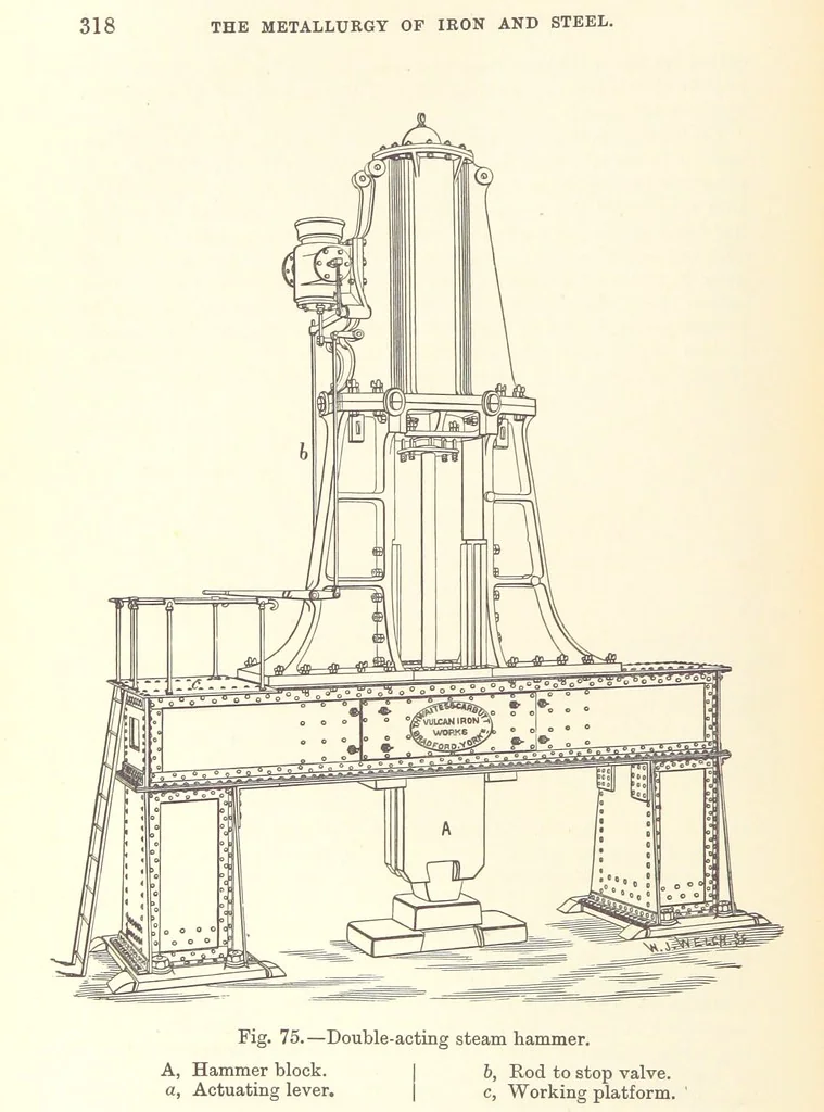 An illustration from The Metallurgy of Iron and Steel ... vol. I. The Metallurgy of Iron, 1895, leaf 338