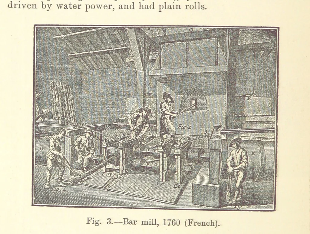 An illustration from The Metallurgy of Iron and Steel ... vol. I. The Metallurgy of Iron, 1895, leaf 34